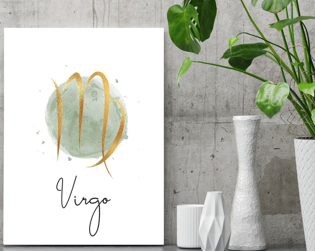 nursery art print baby nursery bedroom decor Virgo print - Star sign print - Zodiac wall art - Star sign wall art - Horoscope print - Zodiac art print - Moon sign - Star sign gift