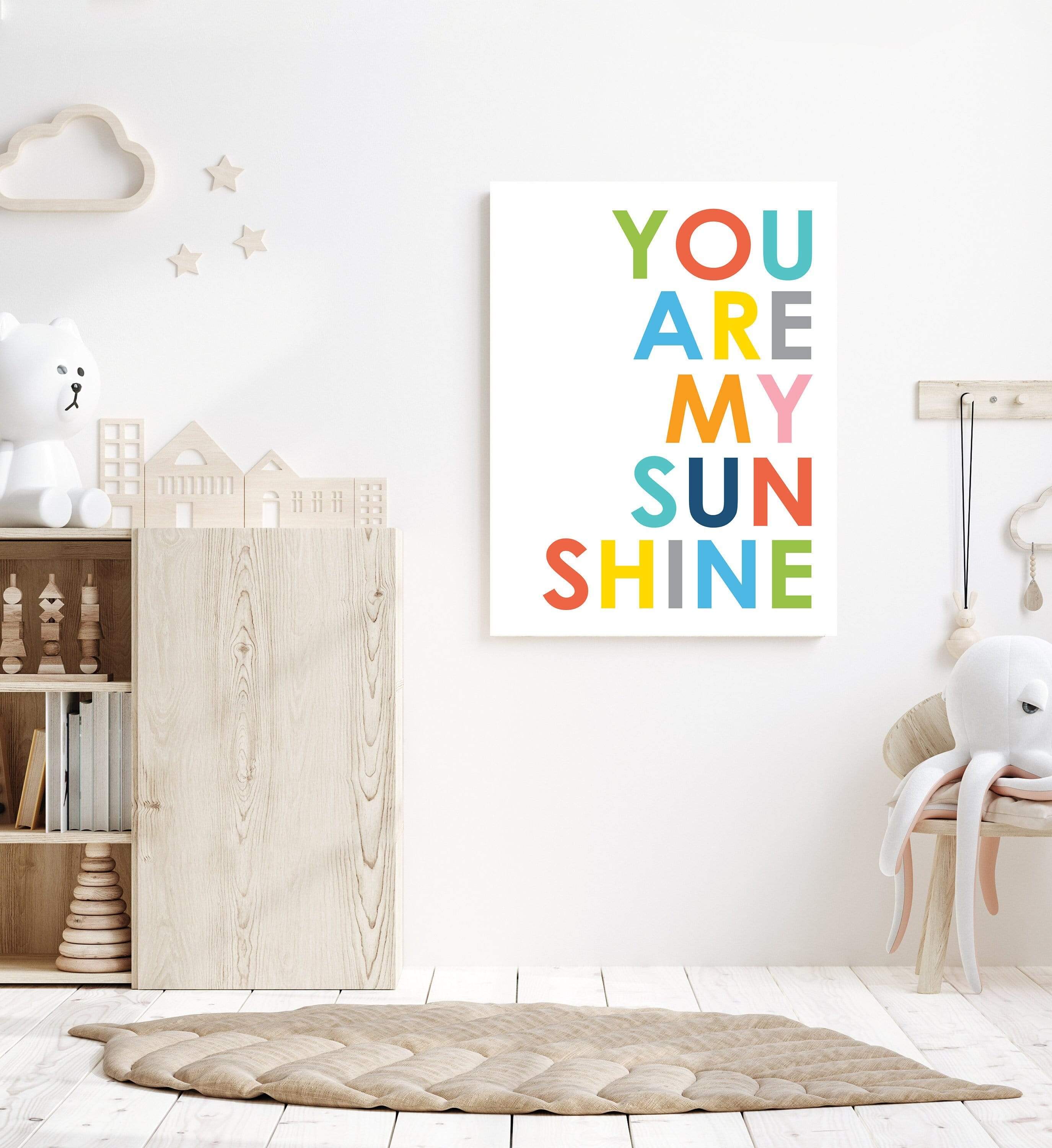 You are my sunshine wall art - Playroom decor - Bright nursery decor - Sunshine print - Nursery printable art - Sunshine printables - H2284 nursery art print baby nursery bedroom decor